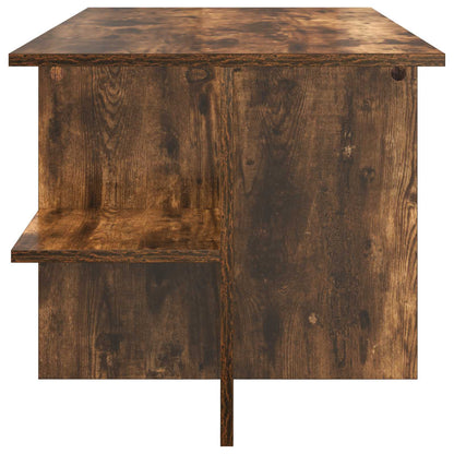 vidaXL Coffee Table Smoked Oak 87 x 50 x 45 cm Engineered Wood