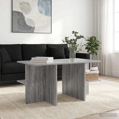 vidaXL Coffee Table Grey Sonoma 87 x 50 x 45 cm Engineered Wood