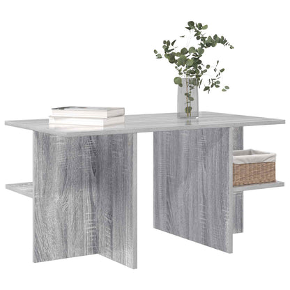 vidaXL Coffee Table Grey Sonoma 87 x 50 x 45 cm Engineered Wood