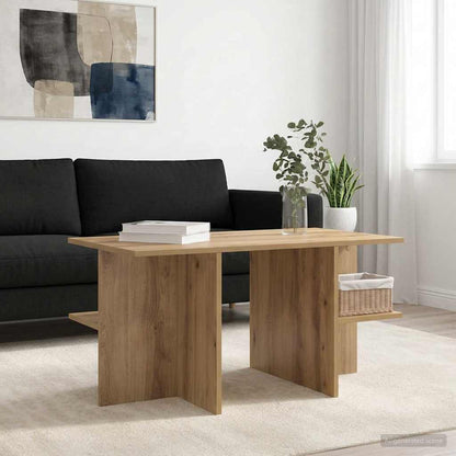vidaXL Coffee Table Artisan Oak 87 x 50 x 45 cm Engineered Wood