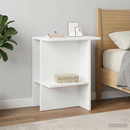 vidaXL Coffee Table White 40 x 30 x 49 cm Engineered Wood