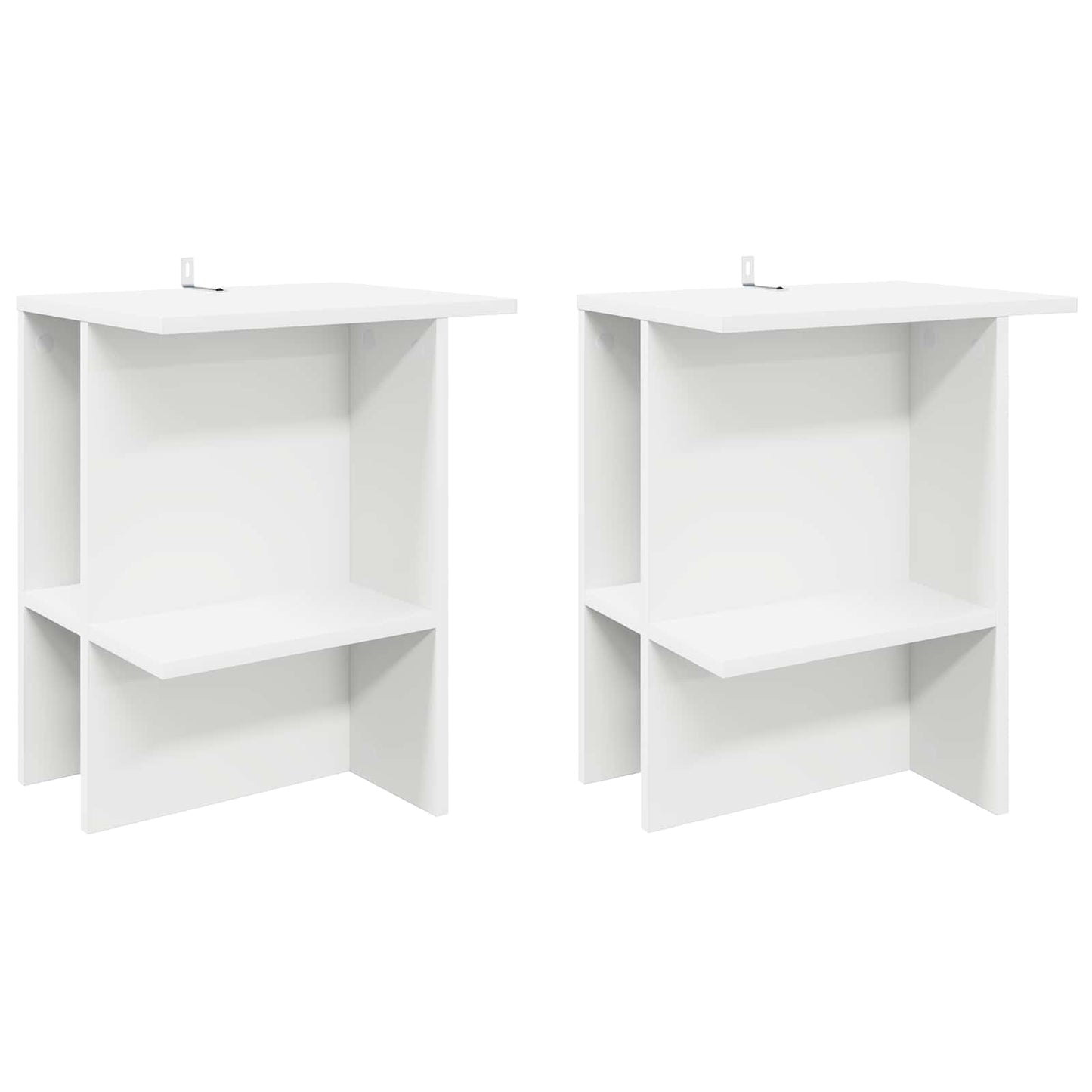 vidaXL Coffee Table 2 pcs White 40 x 30 x 49 cm Engineered Wood