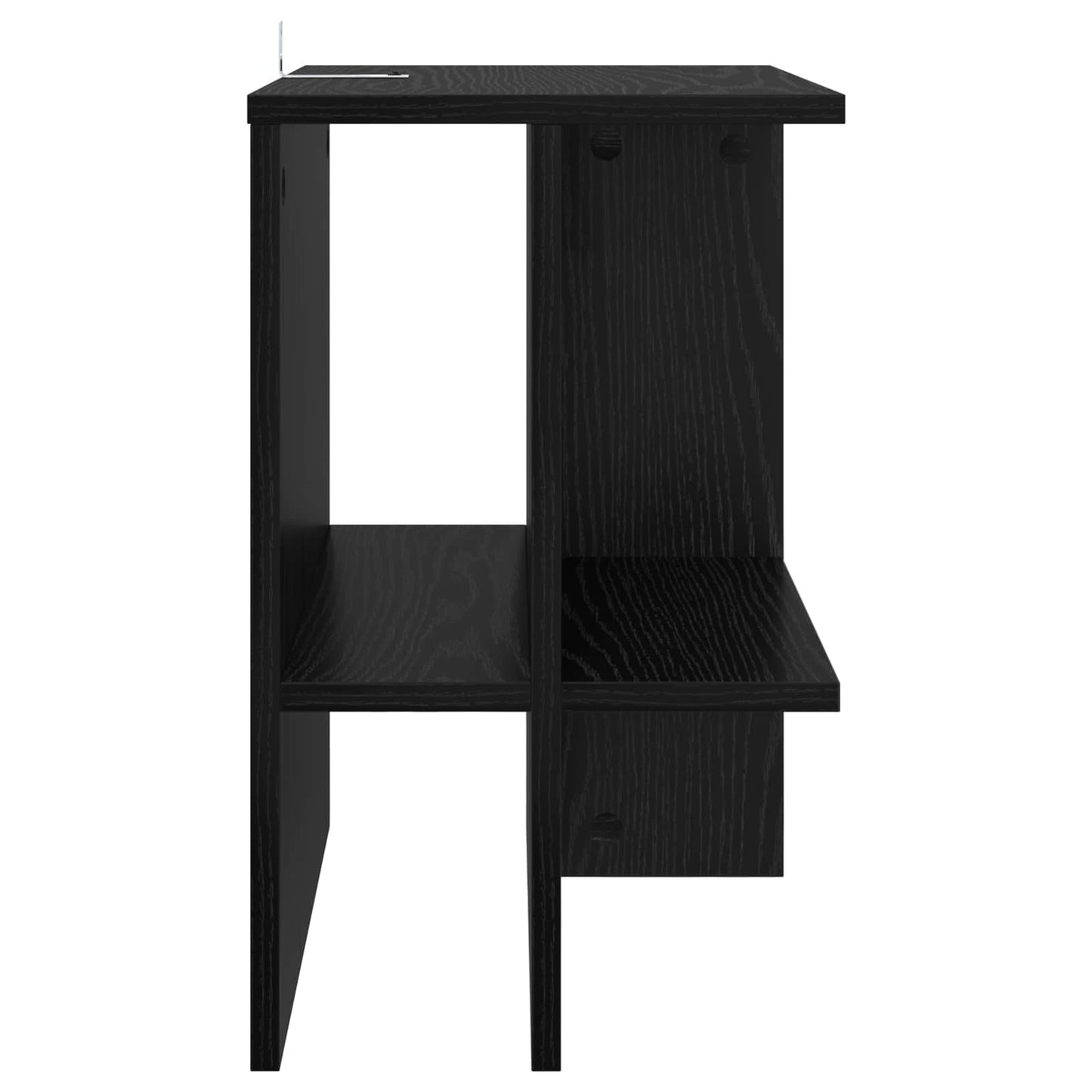 vidaXL Coffee Table Black Oak 40 x 30 x 49 cm Engineered Wood
