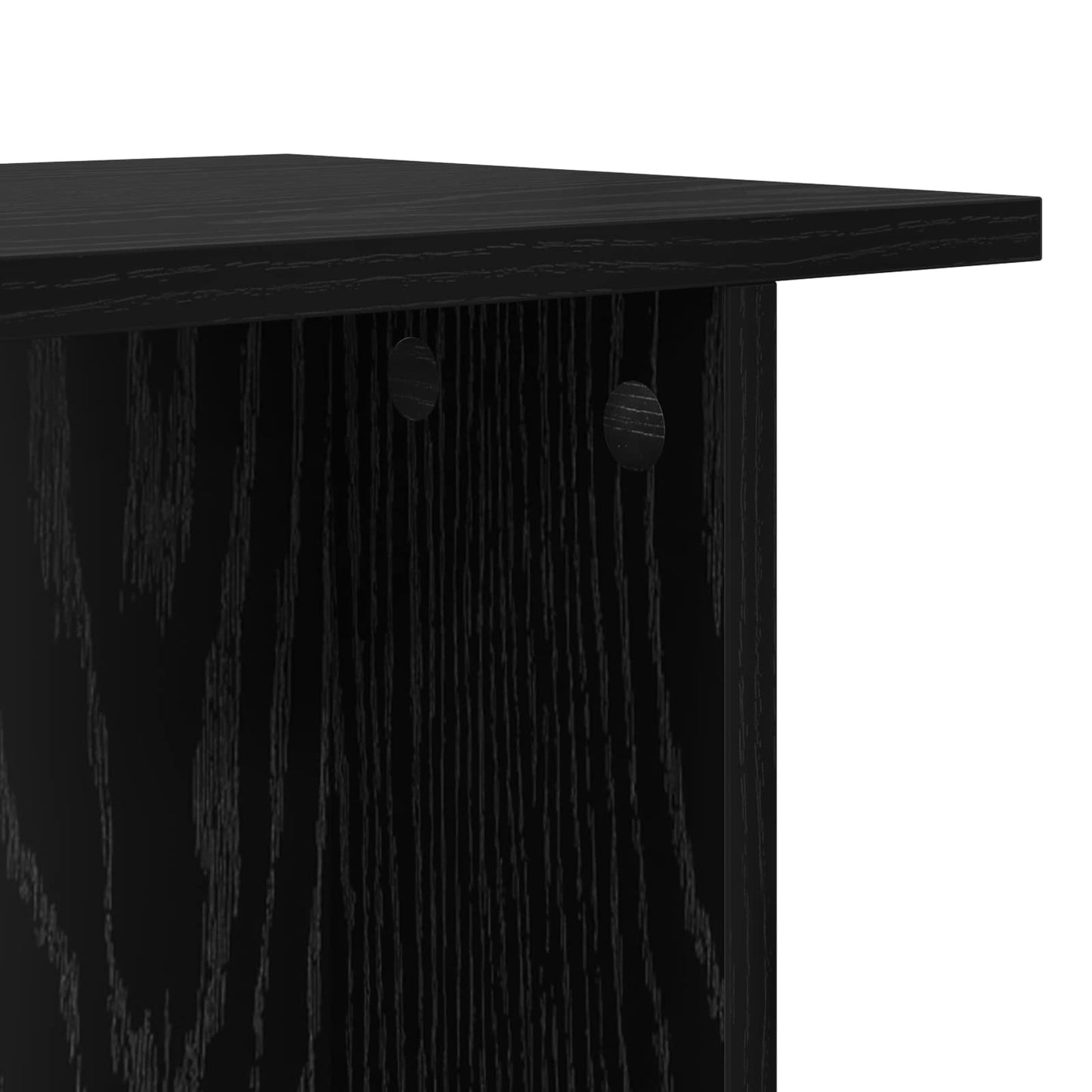 vidaXL Coffee Table 2 pcs Black Oak 40 x 30 x 49 cm Engineered Wood