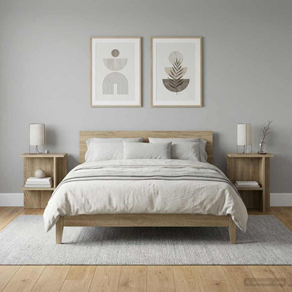 vidaXL Coffee Table 2 pcs Sonoma Oak 40 x 30 x 49 cm Engineered Wood