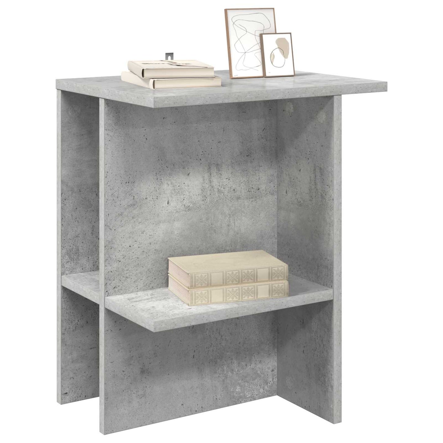 vidaXL Coffee Table Concrete Grey 40 x 30 x 49 cm Engineered Wood