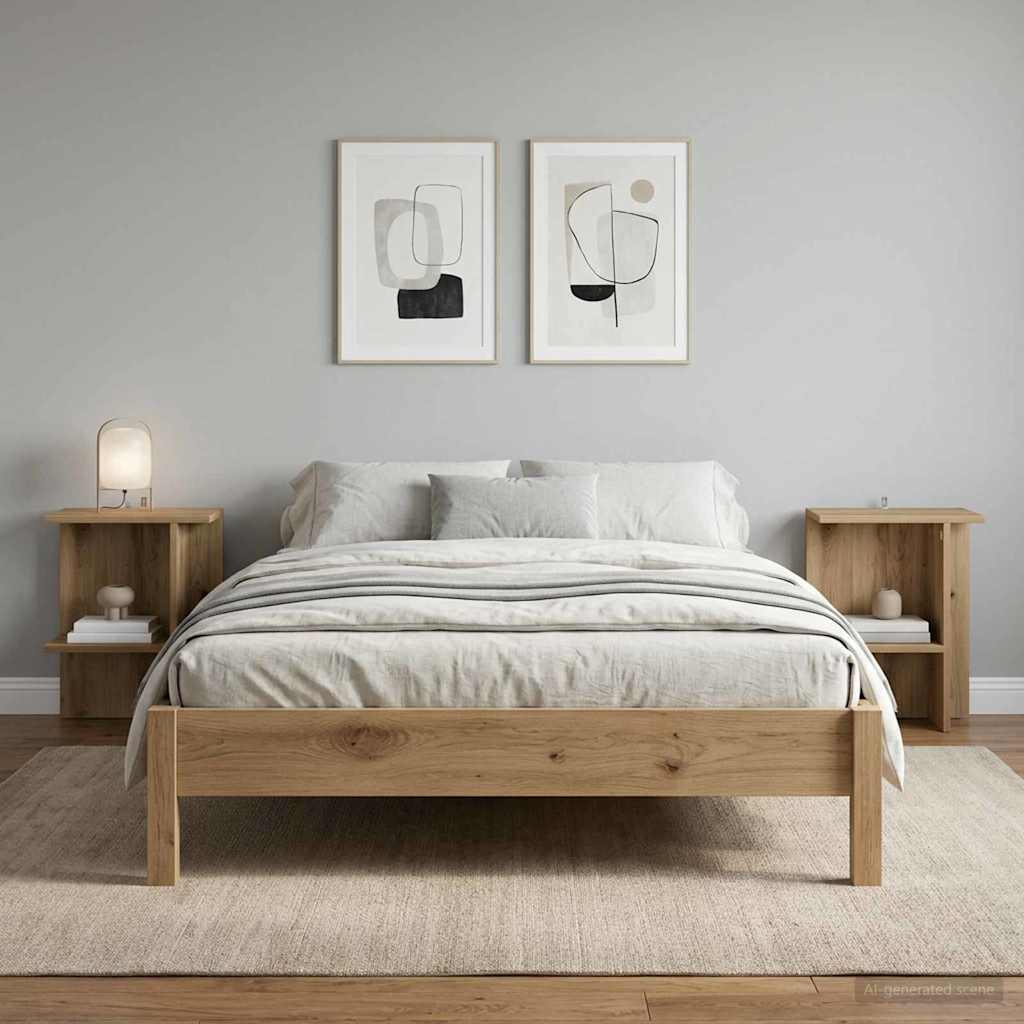 vidaXL Coffee Table 2 pcs Artisan Oak 40 x 30 x 49 cm Engineered Wood