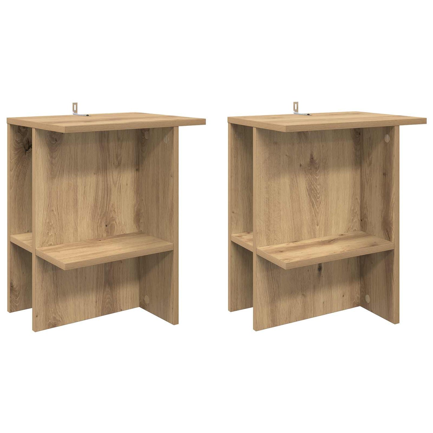 vidaXL Coffee Table 2 pcs Artisan Oak 40 x 30 x 49 cm Engineered Wood