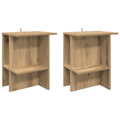 vidaXL Coffee Table 2 pcs Artisan Oak 40 x 30 x 49 cm Engineered Wood