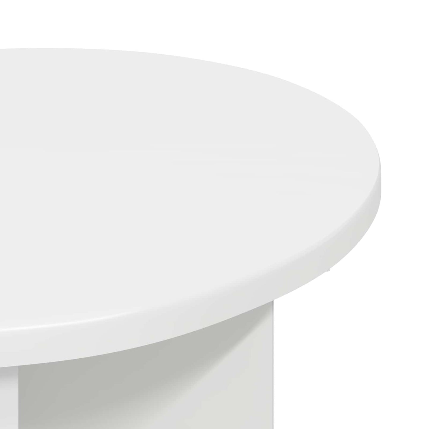 vidaXL Side Table 2 pcs White Ø 39 x 38 cm Engineered Wood