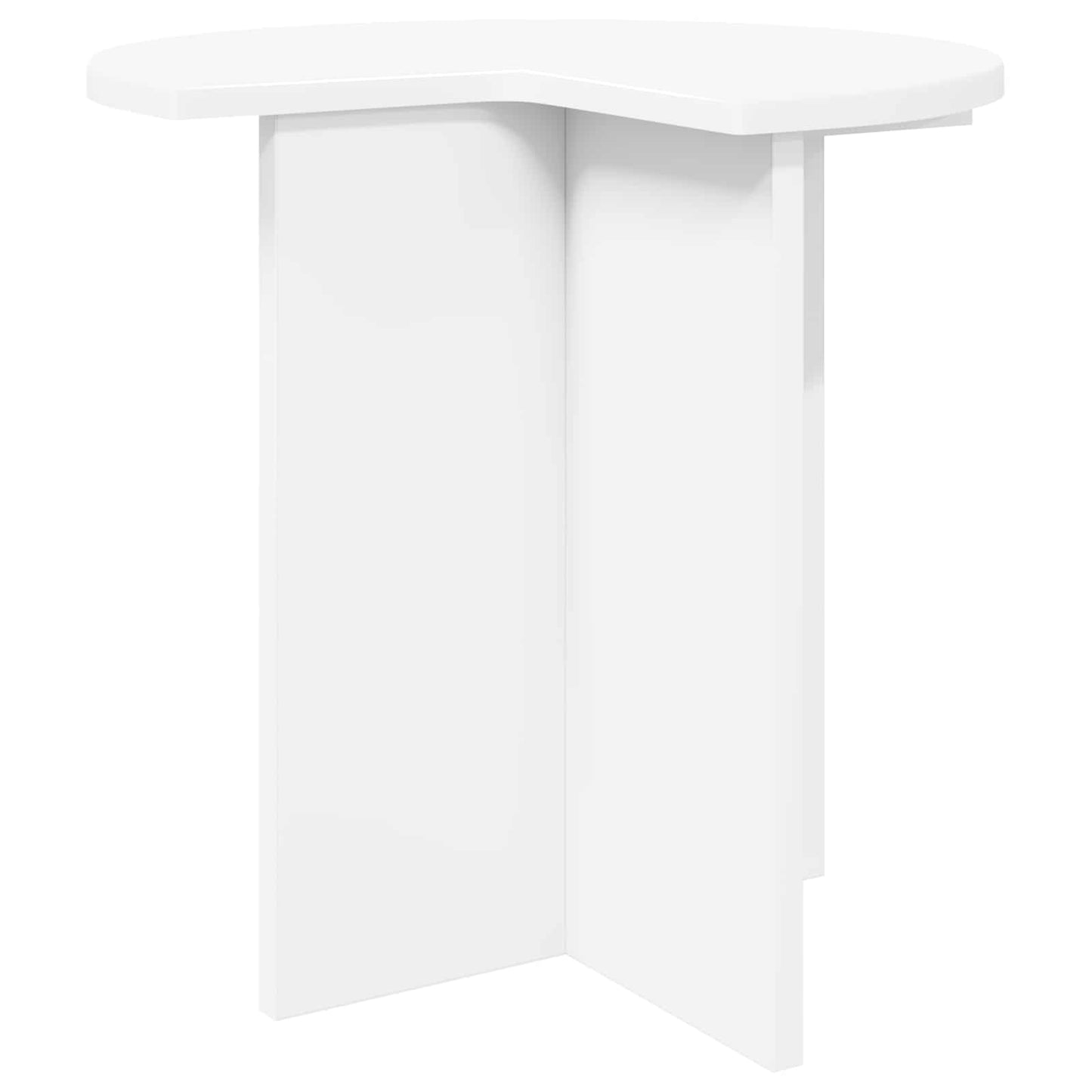 vidaXL Side Table 2 pcs White Ø 39 x 38 cm Engineered Wood