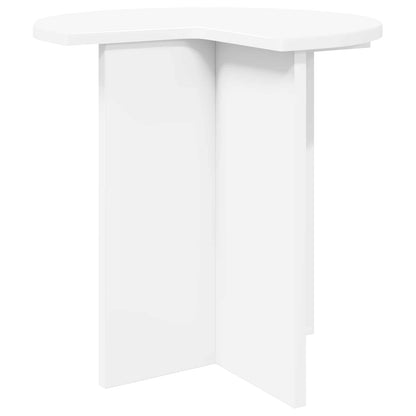 vidaXL Side Table 2 pcs White Ø 39 x 38 cm Engineered Wood