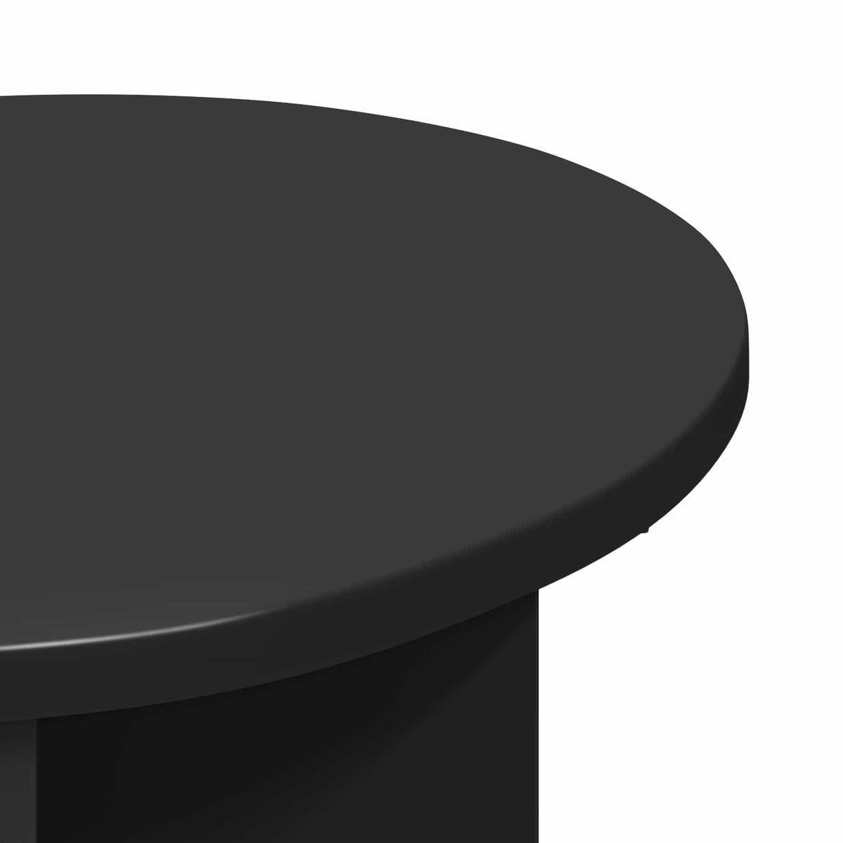 vidaXL Side Table Black Ø 39 x 38 cm Engineered Wood