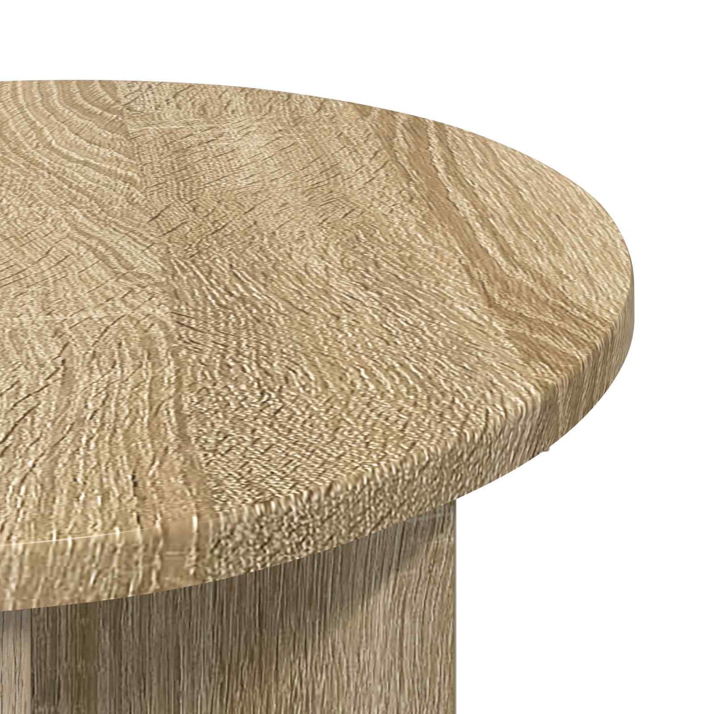 vidaXL Side Table Sonoma Oak Ø 39 x 38 cm Engineered Wood