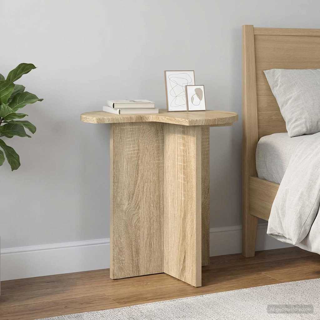 vidaXL Side Table Sonoma Oak Ø 39 x 38 cm Engineered Wood