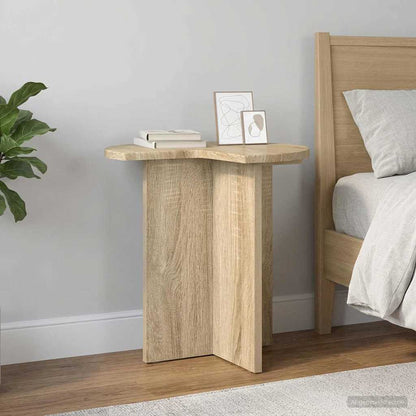 vidaXL Side Table Sonoma Oak Ø 39 x 38 cm Engineered Wood