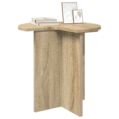 vidaXL Side Table 2 pcs Sonoma Oak Ø 39 x 38 cm Engineered Wood