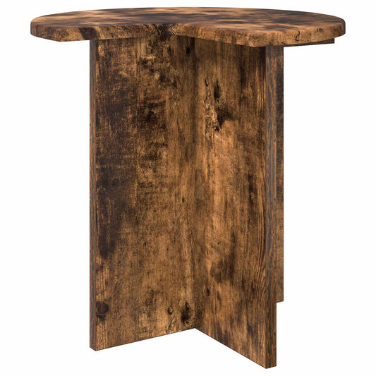 vidaXL Side Table Smoked Oak Ø 39 x 38 cm Engineered Wood
