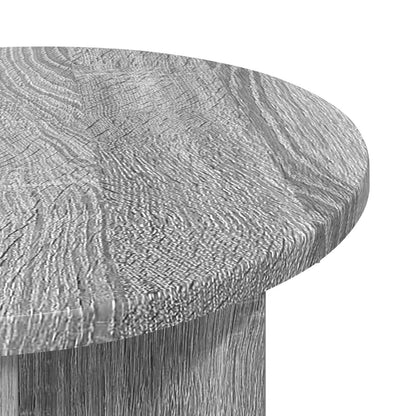 vidaXL Side Table Grey Sonoma Ø 39 x 38 cm Engineered Wood