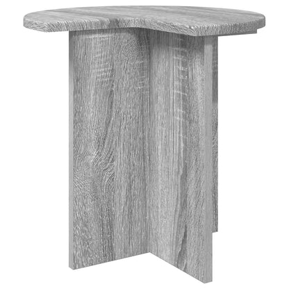 vidaXL Side Table Grey Sonoma Ø 39 x 38 cm Engineered Wood