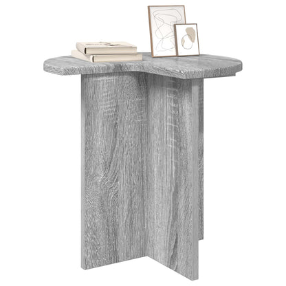 vidaXL Side Table Grey Sonoma Ø 39 x 38 cm Engineered Wood