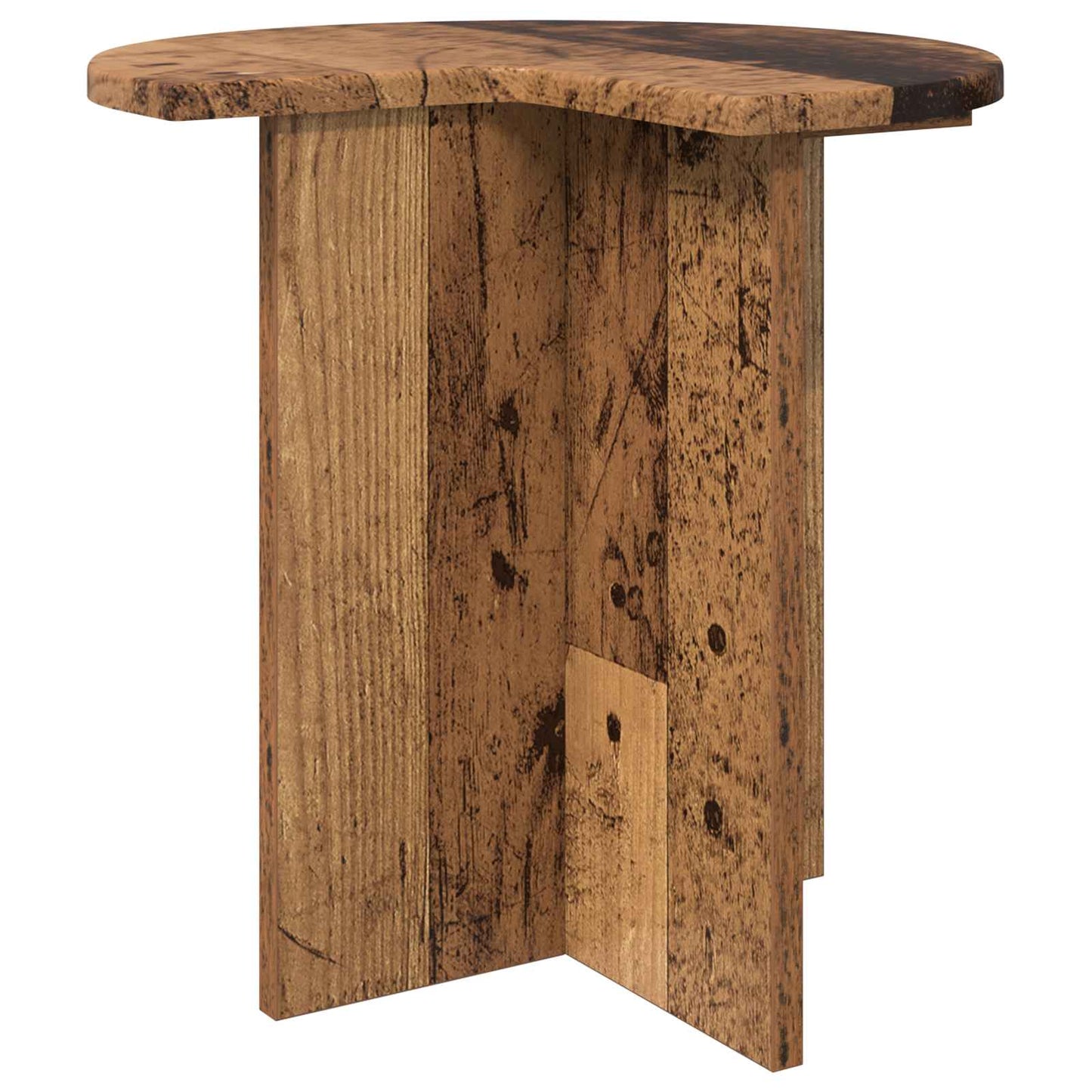 vidaXL Side Table 2 pcs Old Wood Ø 39 x 38 cm Engineered Wood