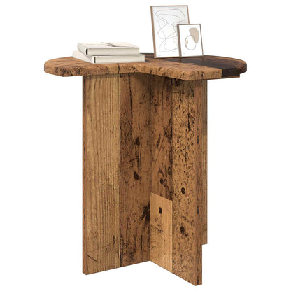 vidaXL Side Table 2 pcs Old Wood Ø 39 x 38 cm Engineered Wood