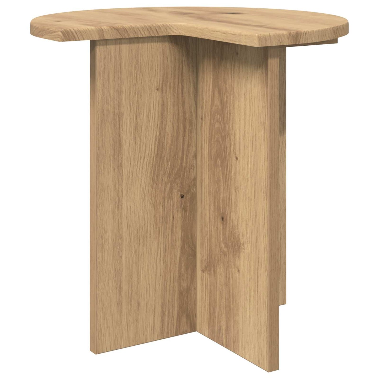 vidaXL Side Table Artisan Oak Ø 39 x 38 cm Engineered Wood