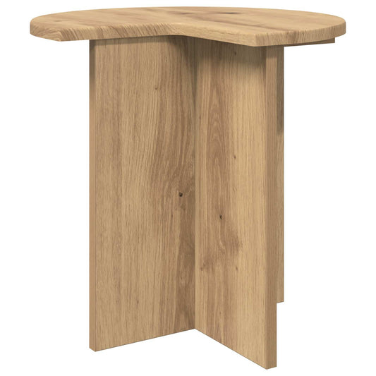 vidaXL Side Table Artisan Oak Ø 39 x 38 cm Engineered Wood