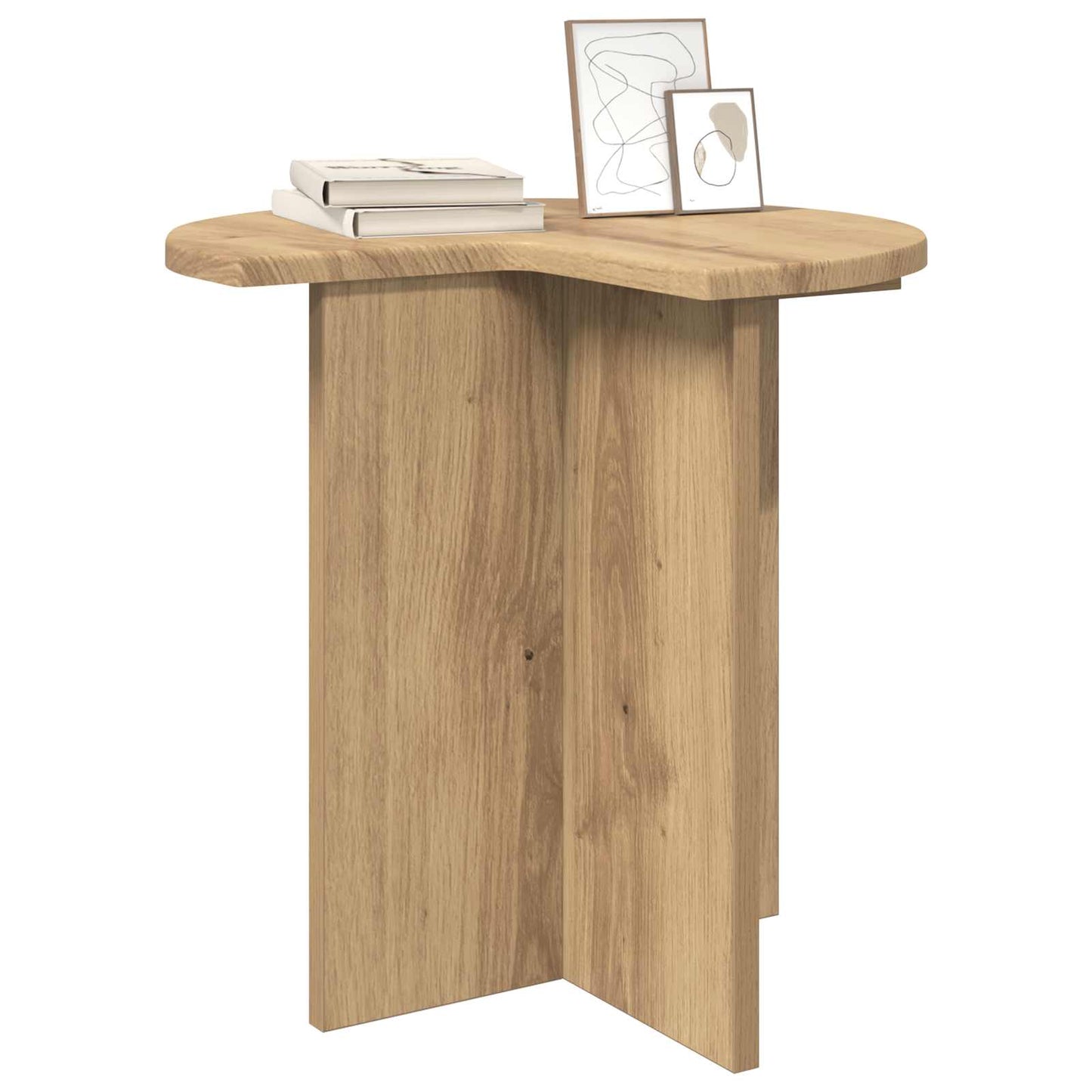 vidaXL Side Table 2 pcs Artisan Oak Ø 39 x 38 cm Engineered Wood