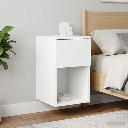 vidaXL Bed Cabinet 2 pcs White 29 x 31.5 x 49 cm Engineered Wood