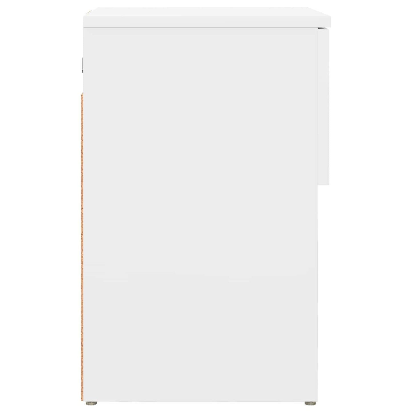 vidaXL Bed Cabinet White 29 x 31.5 x 49 cm Engineered Wood