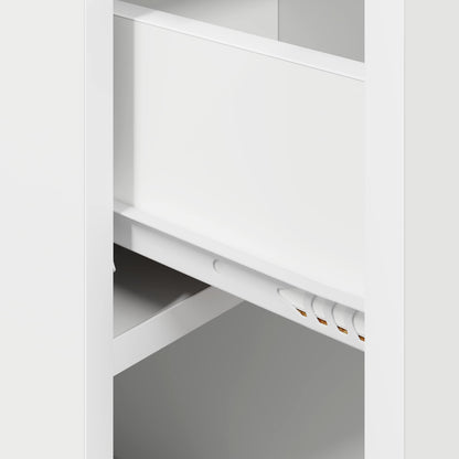 vidaXL Bed Cabinet 2 pcs White 29 x 31.5 x 49 cm Engineered Wood