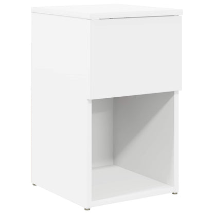 vidaXL Bed Cabinet 2 pcs White 29 x 31.5 x 49 cm Engineered Wood