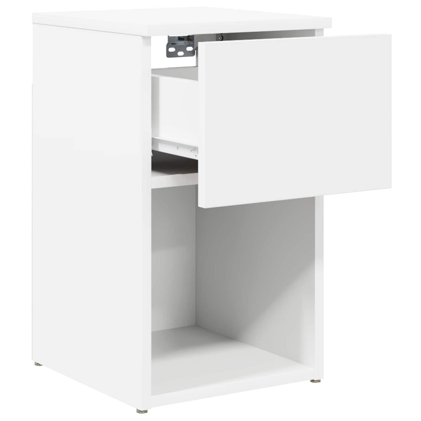 vidaXL Bed Cabinet 2 pcs White 29 x 31.5 x 49 cm Engineered Wood