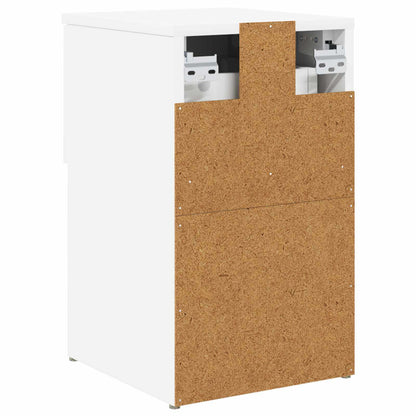 vidaXL Bed Cabinet 2 pcs White 29 x 31.5 x 49 cm Engineered Wood