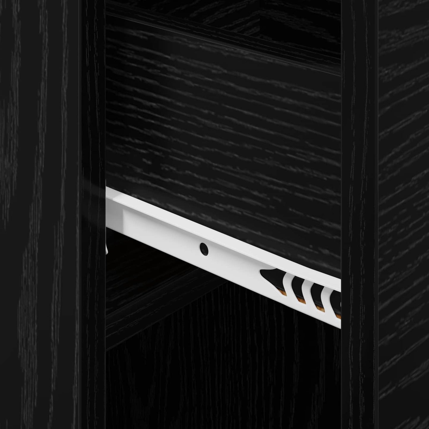 vidaXL Bed Cabinet 2 pcs Black Oak 29 x 31.5 x 49 cm Engineered Wood