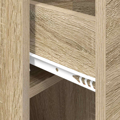vidaXL Bed Cabinet Sonoma Oak 29 x 31.5 x 49 cm Engineered Wood
