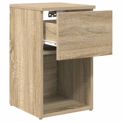 vidaXL Bed Cabinet Sonoma Oak 29 x 31.5 x 49 cm Engineered Wood