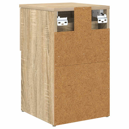 vidaXL Bed Cabinet Sonoma Oak 29 x 31.5 x 49 cm Engineered Wood