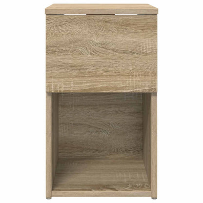 vidaXL Bed Cabinet Sonoma Oak 29 x 31.5 x 49 cm Engineered Wood