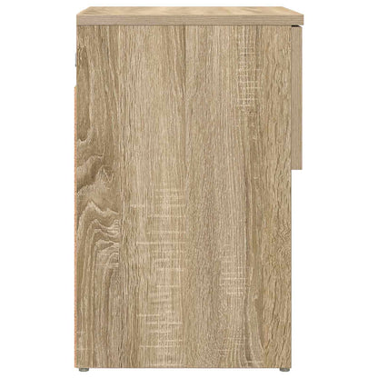 vidaXL Bed Cabinet Sonoma Oak 29 x 31.5 x 49 cm Engineered Wood