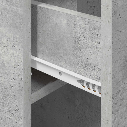 vidaXL Bed Cabinet Concrete Grey 29 x 31.5 x 49 cm Engineered Wood
