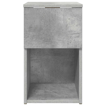 vidaXL Bed Cabinet Concrete Grey 29 x 31.5 x 49 cm Engineered Wood