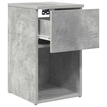 vidaXL Bed Cabinet 2 pcs Concrete Grey 29 x 31.5 x 49 cm
