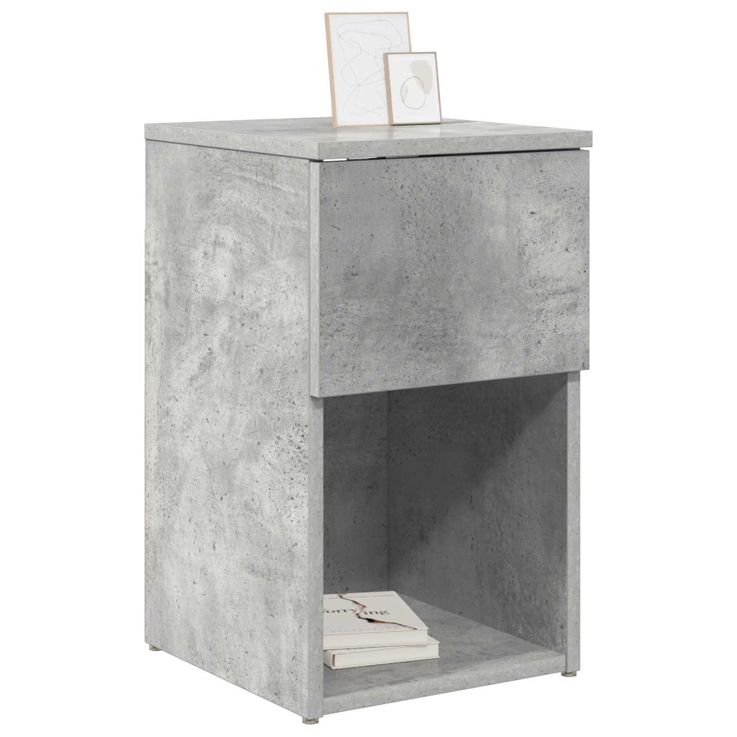 vidaXL Bed Cabinet 2 pcs Concrete Grey 29 x 31.5 x 49 cm
