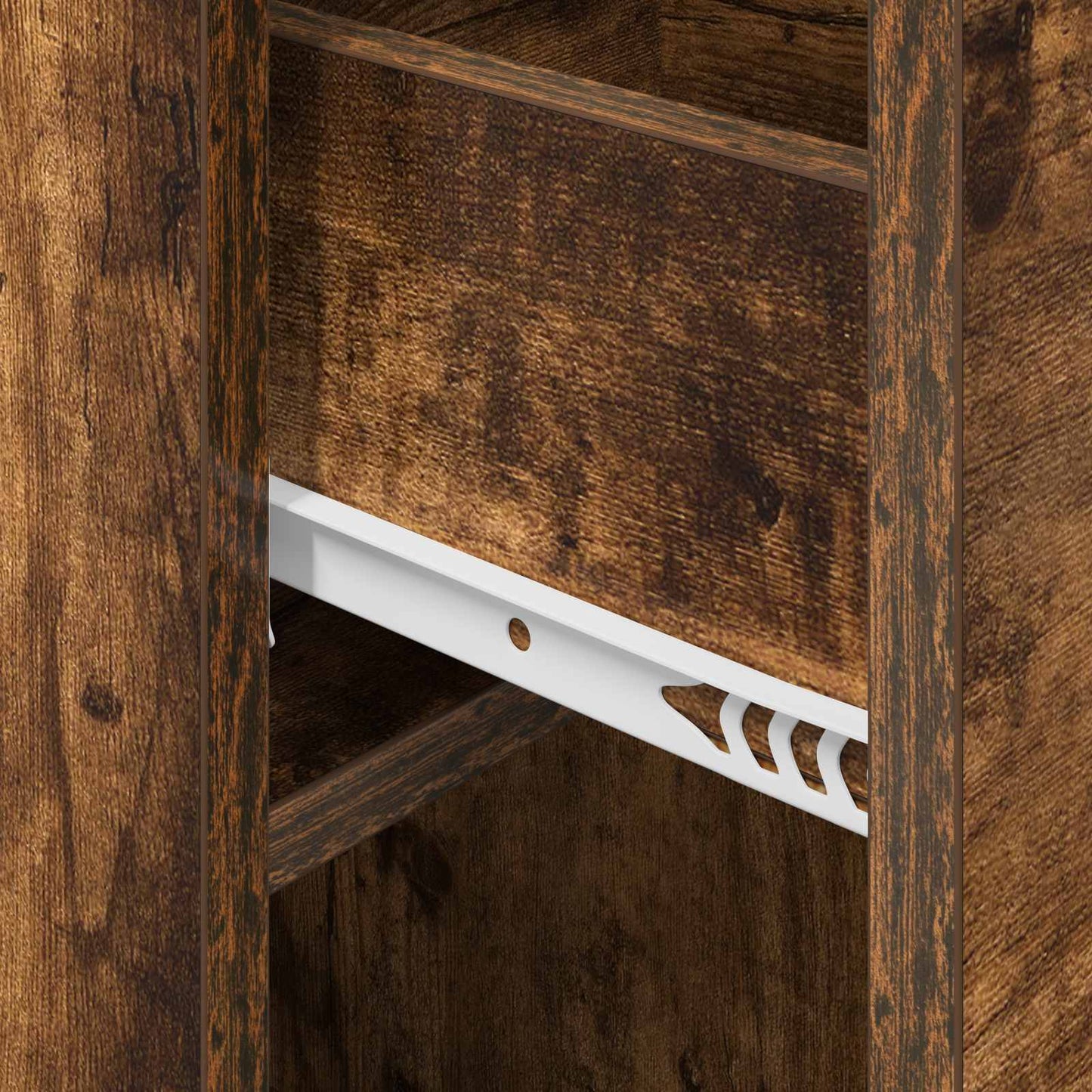 vidaXL Bed Cabinet Smoked Oak 29 x 31.5 x 49 cm Engineered Wood