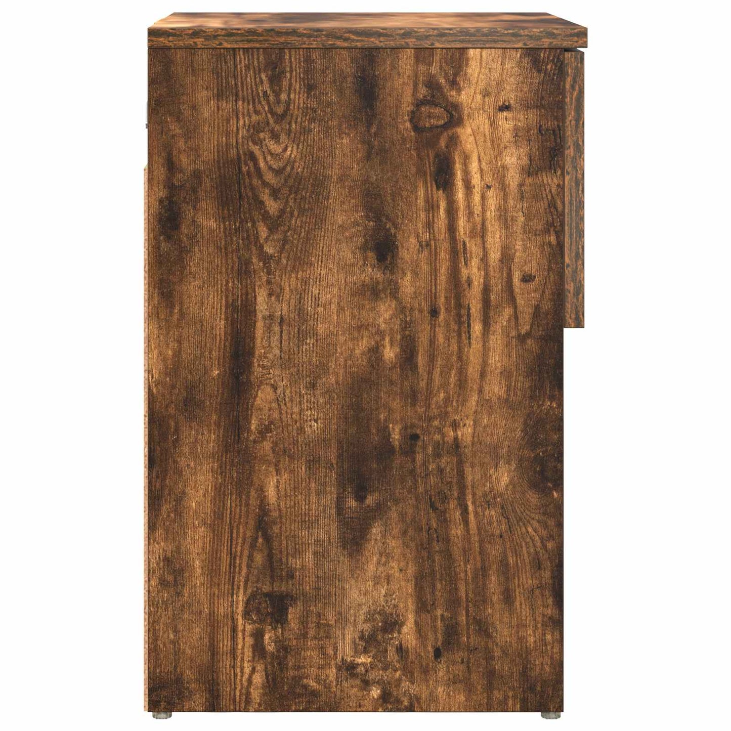 vidaXL Bed Cabinet Smoked Oak 29 x 31.5 x 49 cm Engineered Wood