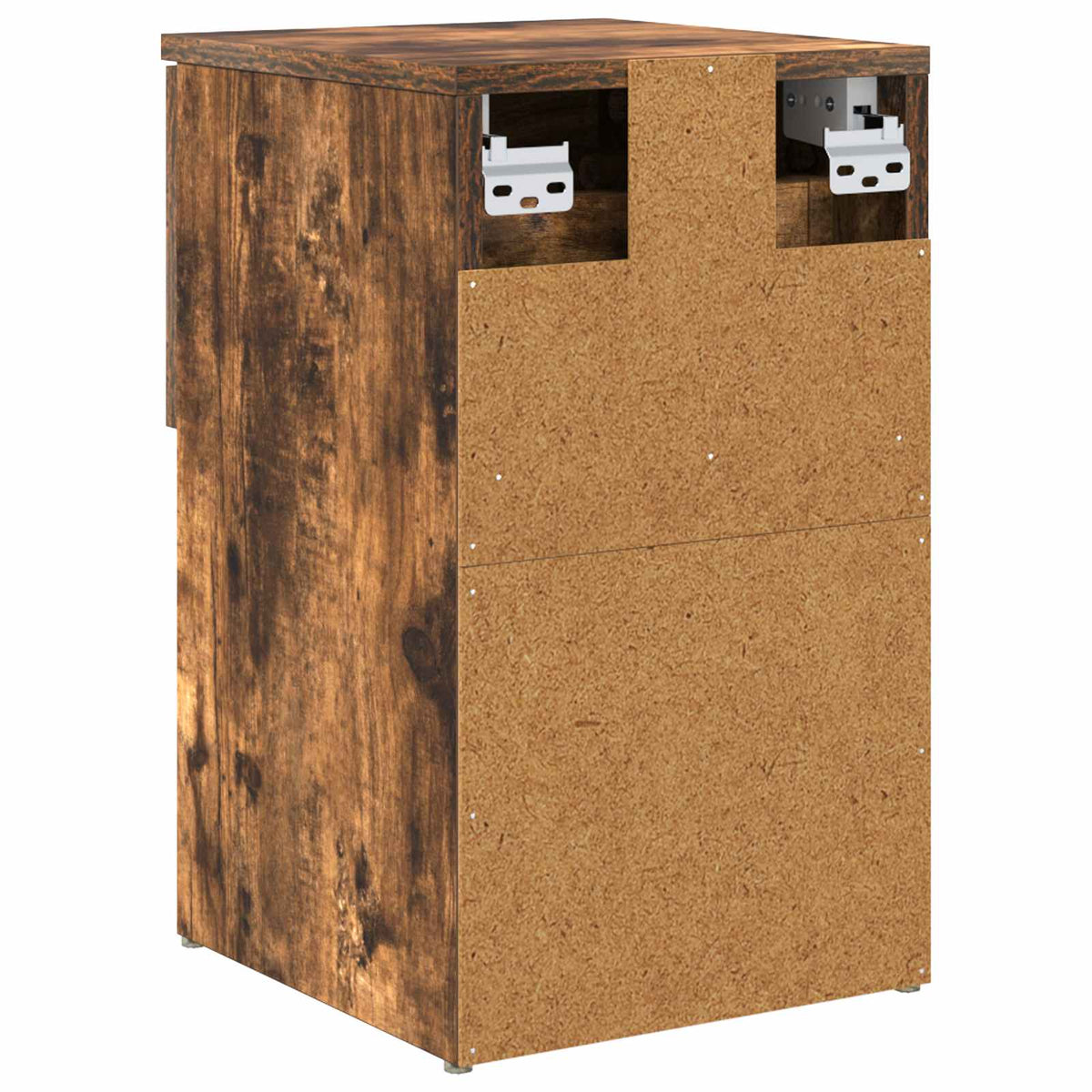 vidaXL Bed Cabinet 2 pcs Smoked Oak 29 x 31.5 x 49 cm Engineered Wood