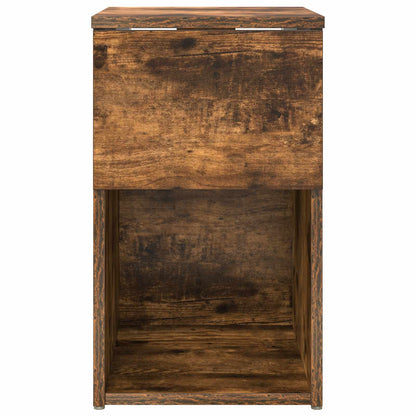 vidaXL Bed Cabinet 2 pcs Smoked Oak 29 x 31.5 x 49 cm Engineered Wood